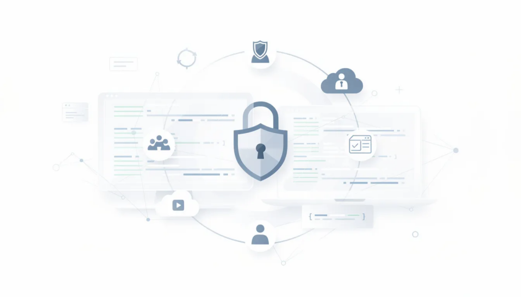An image showing how cyber security is connected